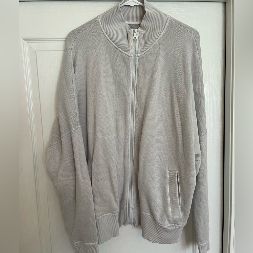 Offline by Aerie light gray/blue jacket. Size large. Oversized